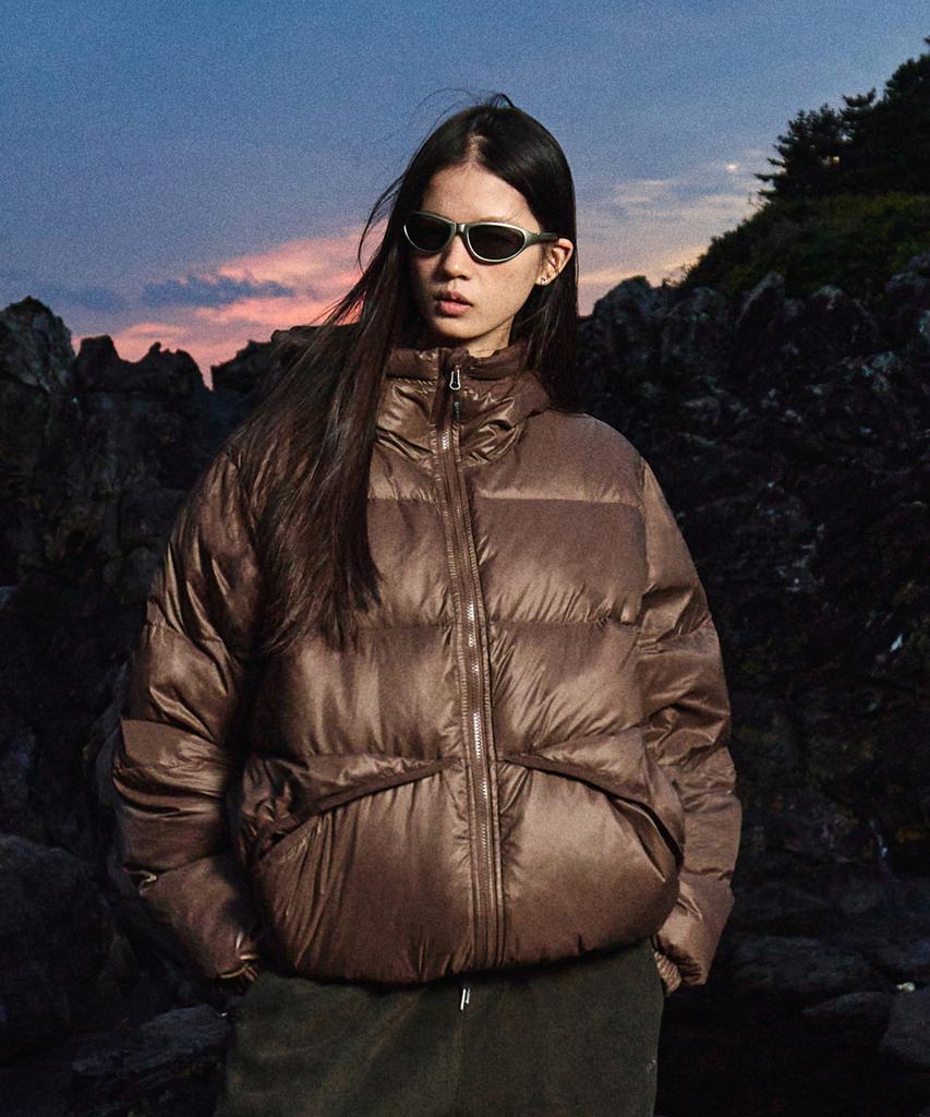 Minimalproject The Calm Bicolor Heavy Down Padded Jacket Mpj111 [Brown]