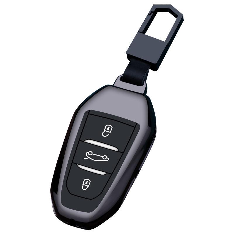 Peugeot Key Cover for 2008, 3008, 308, 4008, 5008, 508, 307, 408 - Metal Car Protection Shell Bag