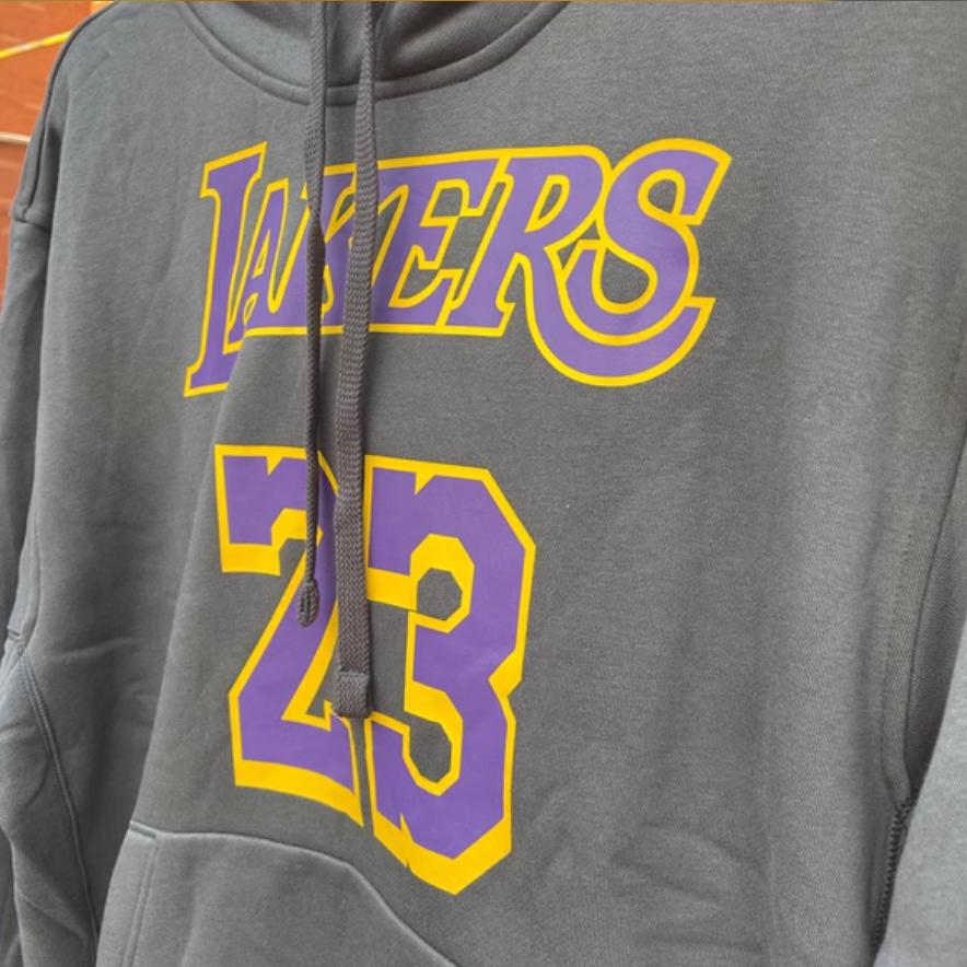 New Nike x NBA N23 Lakers Sweatshirt Men's Dark Gray DH6539-061