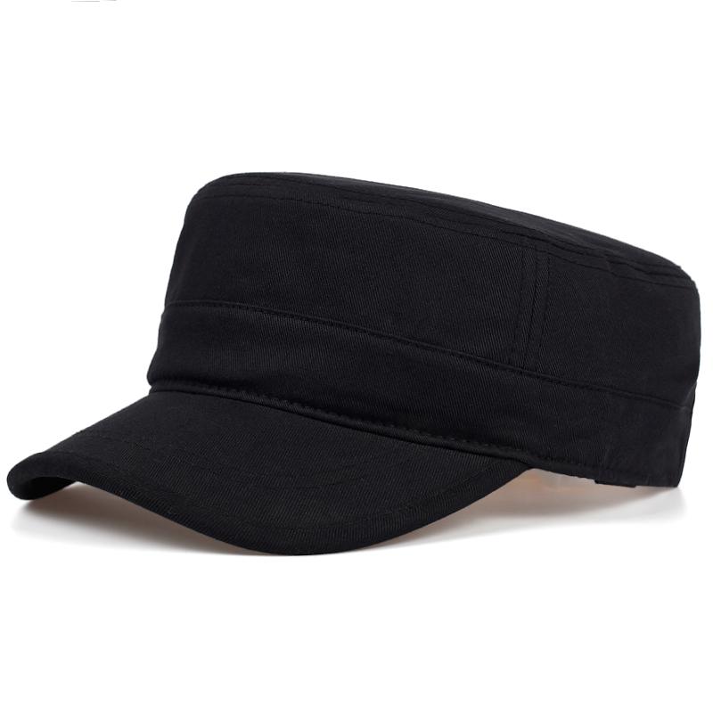 

Модні плоскі кепки, регульовані унісекс, бавовняні армійські камуфляжні кепки, повсякденні бейсболки, чоловічі, жіночі, повсякденні рибальські капелюхи чорний