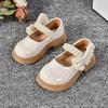 2025 Spring and Autumn New Children's Leather Shoes Student Single Shoes Princess Shoes Soft Sole Middle and Older Children's Black Dance Shoes