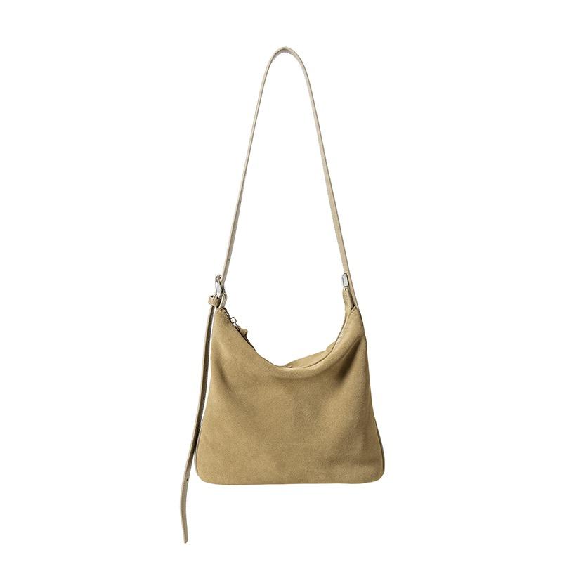 

Mendy Suede Bags Real Leather Shoulder Bag Fashion Trend Designer Luxury Bag Retro Durable Handbag Hobo Bags Soft Large Bags