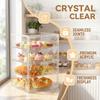 4-laags bakkerij patisserie vitrinekast Verstelbare brood displaykast Herbruikbare acryl opbergorganizer voor koekjes verjaardag chips