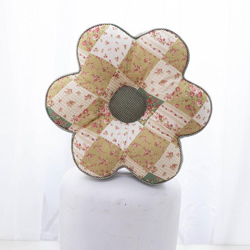 Korejský polštářek s květinami švestky: Celobavlníkový polštářek na zdřímnutí do kanceláře a ložnice