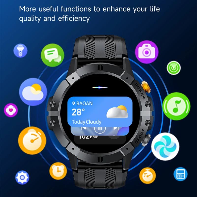 2025 New Outdoor Man's Smart Watch Bluetooth Call Smartwatch Fitness Tracker Clock IP68 Waterproof Watches Woman for IOS Android