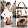CONTACT'S Senior Genuine Leather Crossbody Bag Women Metal Frame Safty Block Handbag Female Travel Daily Gift Shoulder Bags