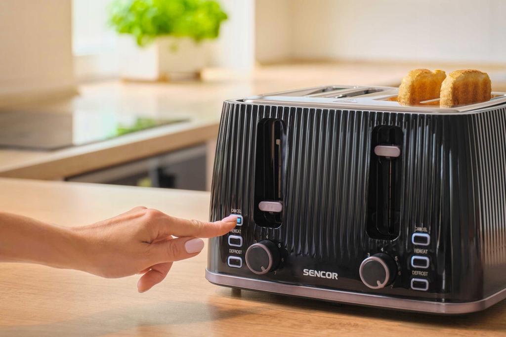 Sencor STS 7541BK Toaster 1860W 4 slices Black