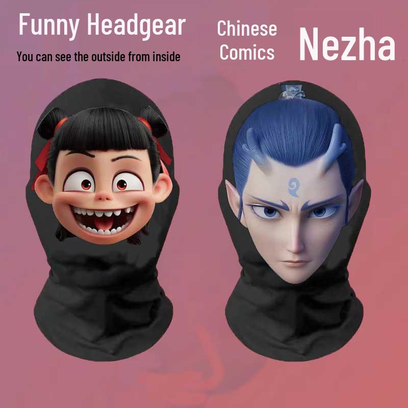 

Nezha Demon Child Cosplay Headgear & Makeup Set