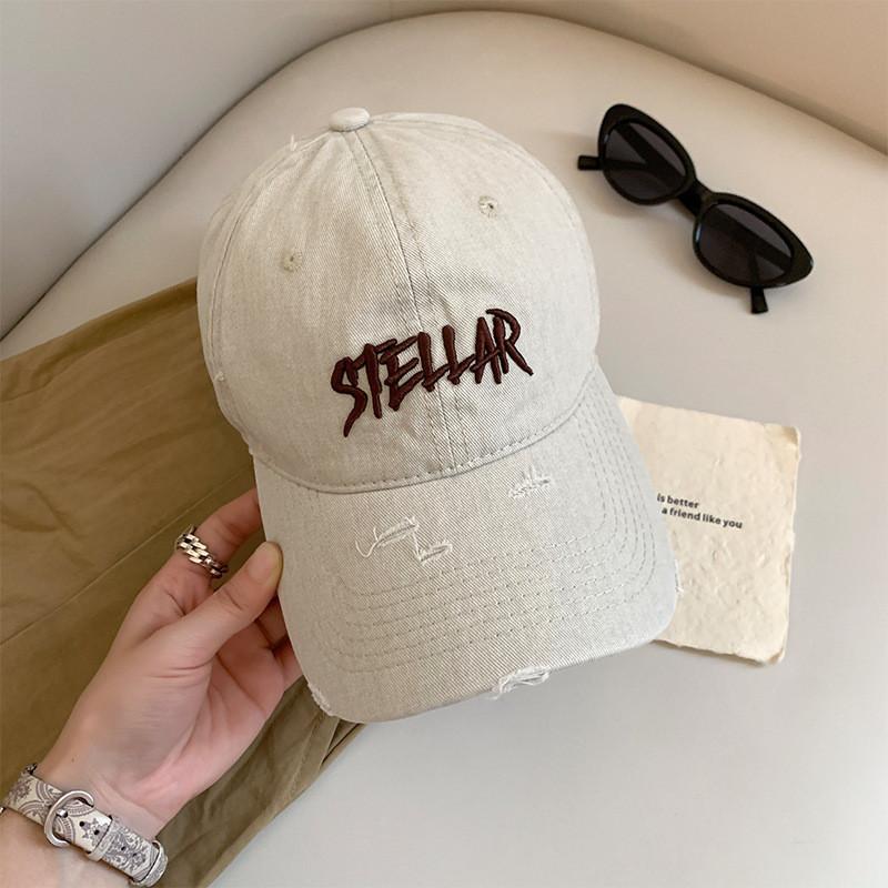 Stellar Baseball Cap For Women With Wide Brim In Cotton Material For Sun Protection