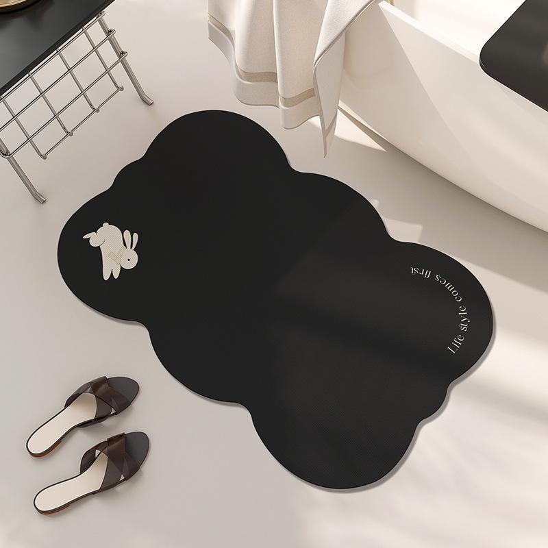 Ins Luft Badezimmertür Wasseraufnahme Rutschfeste Fußpolster Badezimmer Schnelltrocknend Verschleißfeste Fußpolster Unregelmäßige Kieselgur Bodenpolster