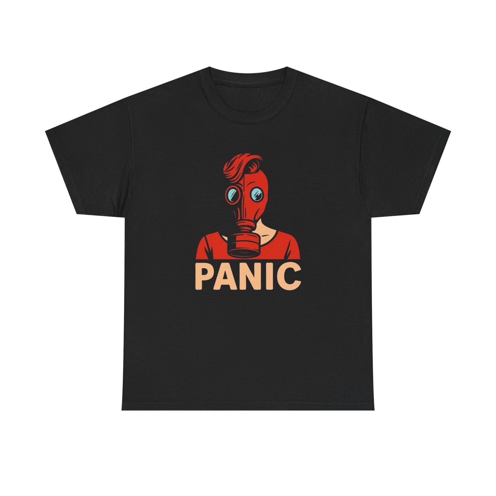 

Panic Graphic T-Shirt Mens Womens Tees Top Unisex Heavy Cotton Tee NEW S