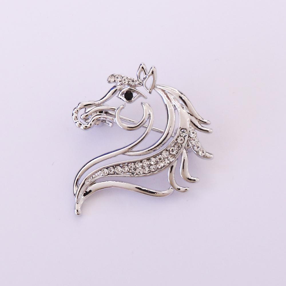 

Delicate Hollow Pony Brooch 2026 New Men s and Women s Personalized Design Pin Neckline Corsage Clothes with Accessories