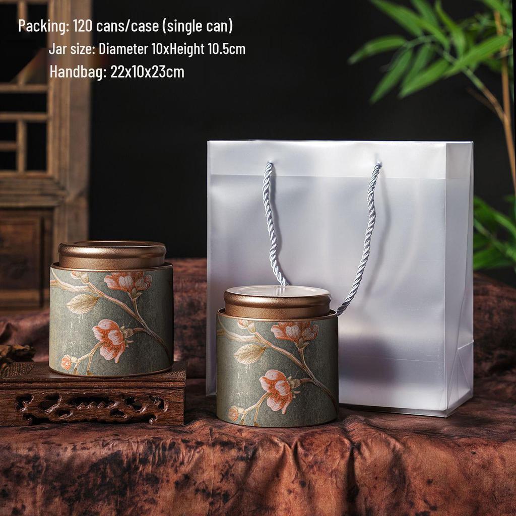 Exquisite High-End Tea Storage Box for Flower, Black, Green, and White Teas - Sealed Jar with Premium Gift Packaging