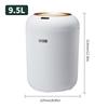 9.5L/10L Automatic Sensor Kitchen Trash Bin with Lid Round Shape Non-slip Footbed One-Touch Constant Opening Dispenser for Home