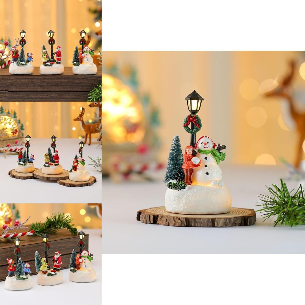 Christmas Resin Ornament With Led Lights For Holiday Decor And Gift Giving