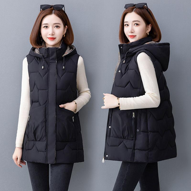 Thick Cotton Vest for Autumn and Winter, Vest for Middle-aged and Elderly Mothers, Vest for Women Aged 50-60, Vest and Oversized Coat.