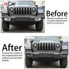 JeCar Car Front Bumper Fog Light Cover Lamp Hoods Decoration For Jeep Wrangler JL JT Gladiator 2018 Up Car Exterior Accessories