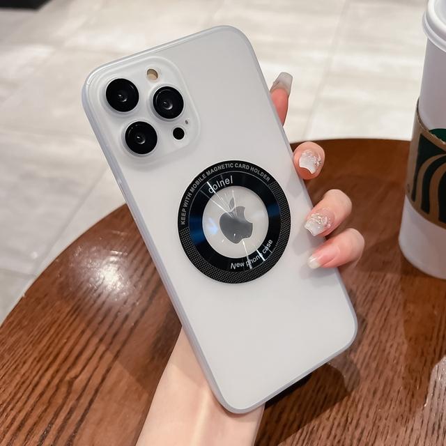 

Роскошный чехол для телефона Magsafe с беспроводной зарядкой для Iphone 14 13 12 11 Pro Max Plus, прозрачный магнитный матовый чехол-бампер For iPhone 14Plus чистый