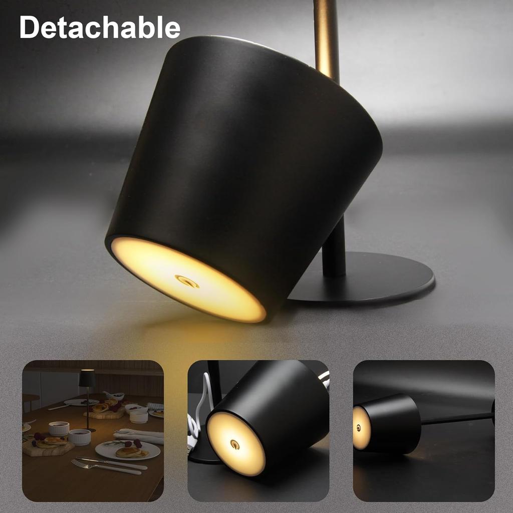 LED Desk Lamp Usb Rechargeable Table Lamp Bar Restaurant Ambiance Wireless Touch Lamps Waterproof Led Lights For Hotel Bedroom