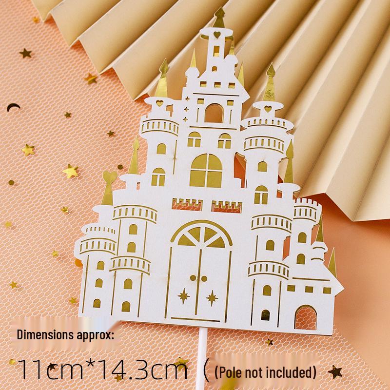 Pink & Gold Royal Birthday Cake Topper Set