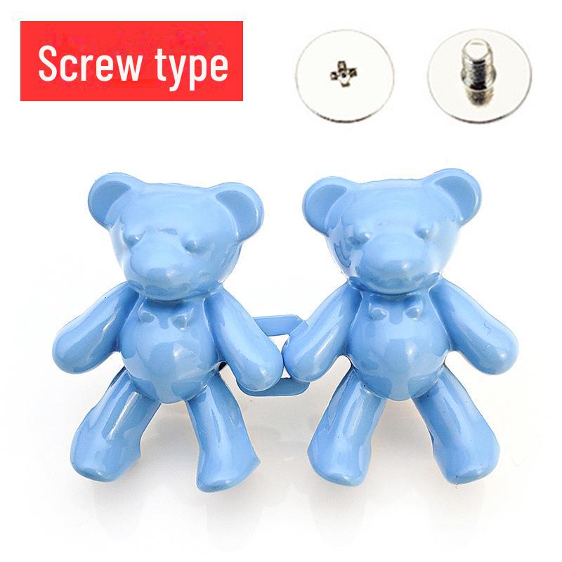 Adjustable Bear Waist Buckle Skirt Decor