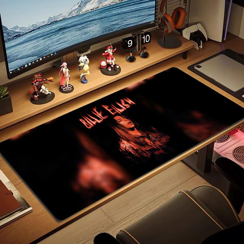 Angel Wings Halo Lace Solid Color Mouse Pad Large Gaming Table Cushion Non-slip Laptop Tablet Big Mousepad XXL Mat Mini PC Playmat With Lock edge