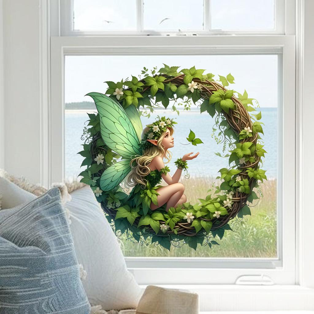 Forest Elf Window Stickers Are Suitable for Glass Decorations in Bedrooms, Living Rooms and Other Spaces.