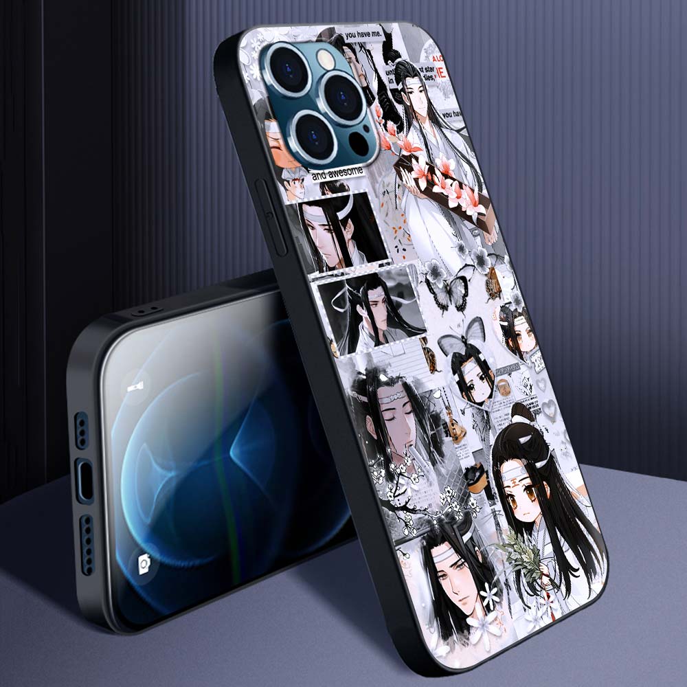 Mo Dao Zu Shi Wei Wuxian Anime Puzdro na knihy pre iPhone 13 14 11 12 Pro Max 7 8 Plus SE X XR XS Luxusný silikónový kryt Puzdrá na telefón