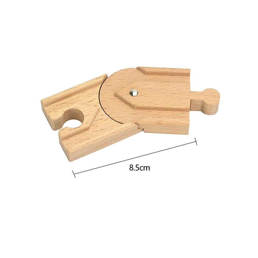 Educational Toy for Child New Kinds Wood Track Accessories Beech Wooden Train Track Railway Toys Fit Biro Wooden All Brand Track