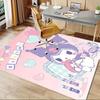 Office Rug Kuromi, Pastel Anti-Slip Rug, Machine Washable for Living Room, Bedroom, Office, Multiple Sizes, Bedroom Mat, Decorative Mat, Durable Mat,