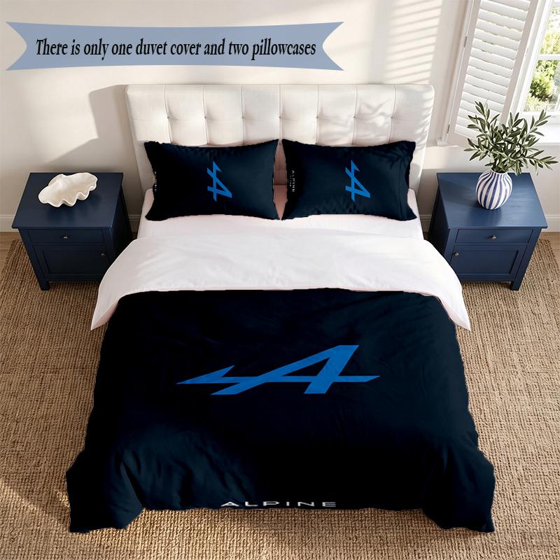 Alpine 3‑Piece Bedding Set Soft Microfiber Duvet Cover Pillowcases Comfortable Bed Linen for Bedroom Decoration