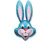 Blue Rabbit Foil Balloon, 66Cm