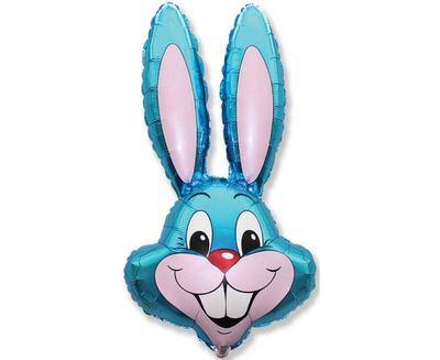 Blue Rabbit Foil Balloon, 66Cm