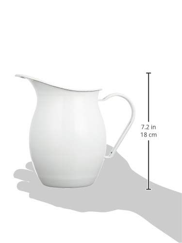 PL Enamel Pitcher, White, 1.4L, 590