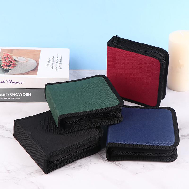 1Pc 40Tablets Cd Dvd Discs Oxford Handbags Storage Case Cd/Dvd Case Cd Case Storage Dvd Organizer Case Dvd Booklet Holder