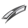 Pair Carbon Fiber Car Wheel Eyebrow Fender Decoration Sticker Cover Black Silver