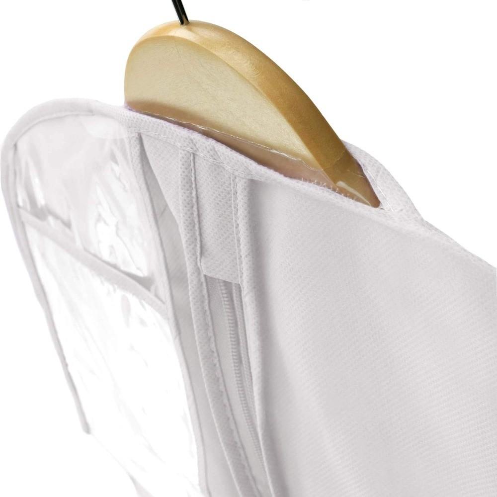 183cm Wedding Dress Garment Bag with Zip Long Waterproof Protective Shield Double-layer Thickened
