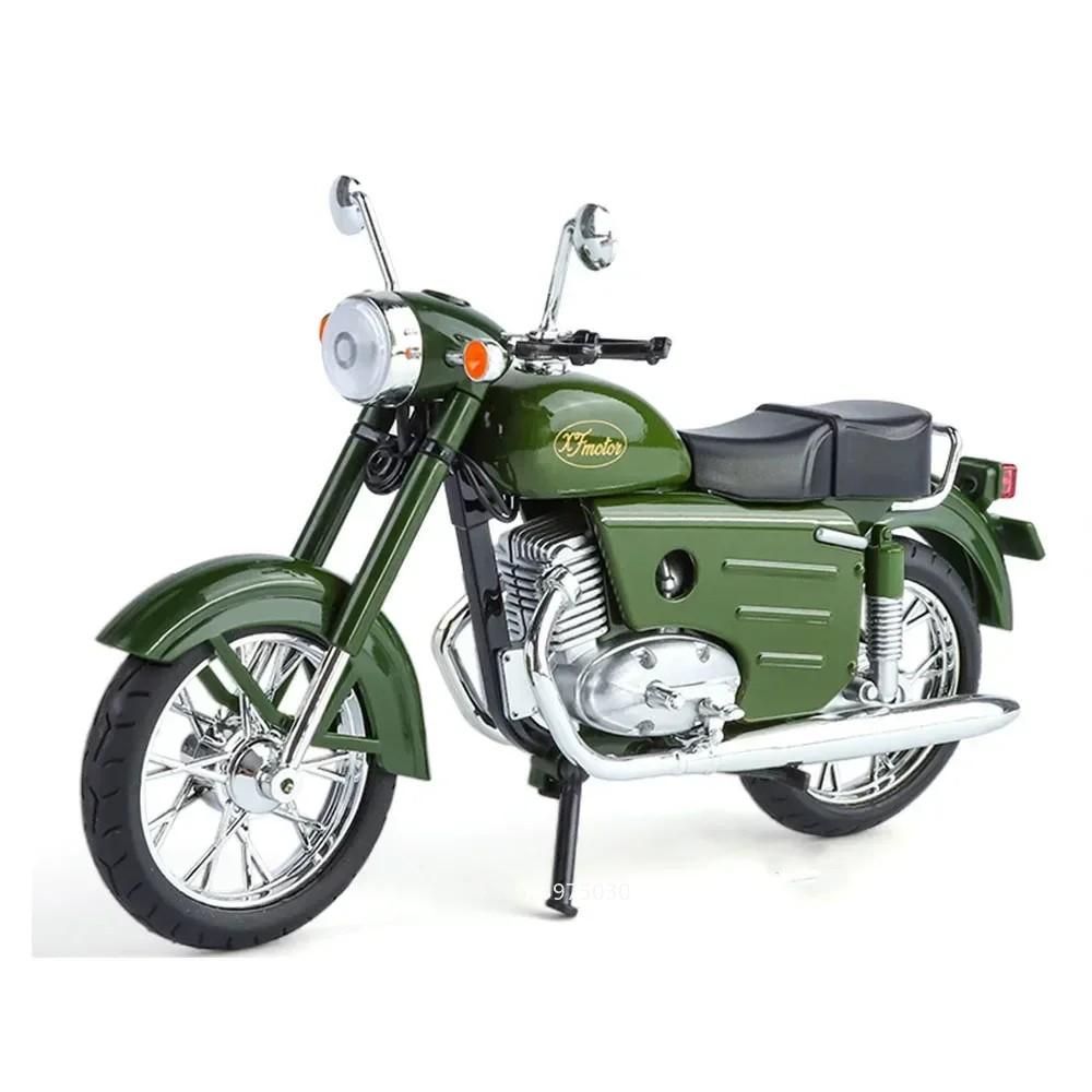 1:10 Jialing-Honda Jh-70 Xf250 Motorfiets Speelgoed Auto's Modellen Legering Diecast Miniatuur Motorfietsen Geluid Licht Model Voor Kinderen Cadeaus gray