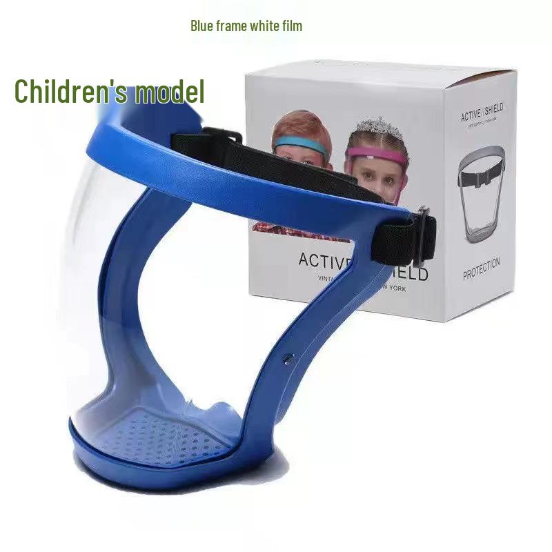 Children's Full Face Protection Mask with Anti-Fog Spherical Visor and Anti-Splash Goggles