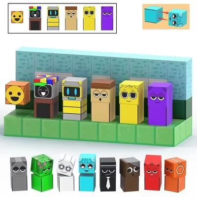 Lustige Sprunkie Figuren Magnetische Bausteine Spielzeug Spieluhren Sprunkie Magnetspielzeug MINT Sensorisches Spielzeug für Kleinkinder Weihnachts- Geburtstagsgeschenke