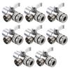 3 Way Sink Splitter Diverter Valve Leak-Proof Faucet Connector Splitter Copper Faucets Water Separator for Shower/Sink/Washbasin
