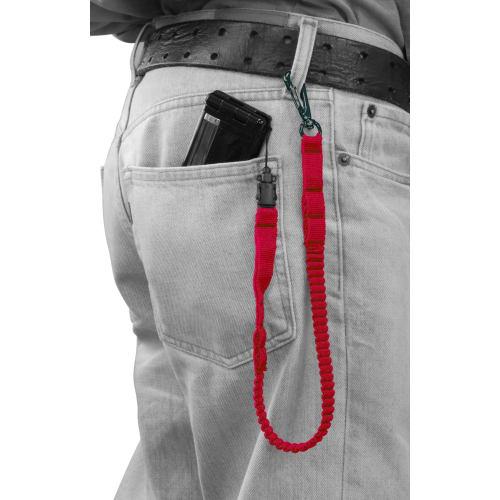 Takagi Fabric Safety Cord, Red, 0.5kg, Maximum Extendable Length: Approx. 730mm (Belt Only), Mini