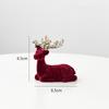 Tree Red Christmas Reindeer Decor Sparkling Figurines Holiday Hanging Ornament
