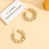 Trendy Water Drop Pattern C-shaped Earclip Threaded Stud Earrings Set Personalized Earrings Sexy Atmosphere Stud Earrings Set
