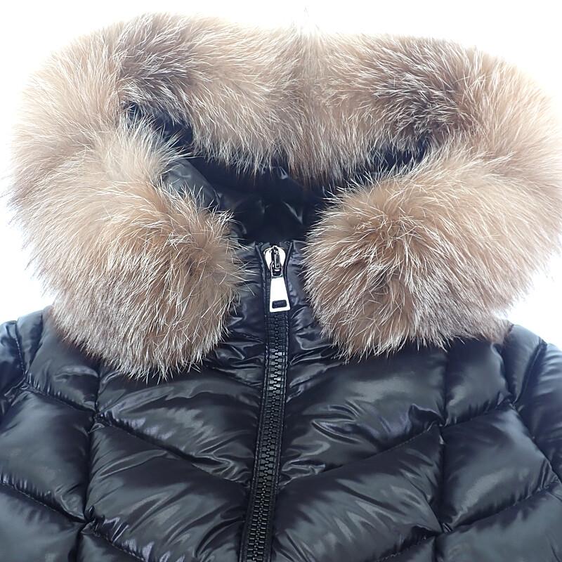Moncler H20931C00069_C0065 Down Jacket Black Nylon Women