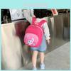 Adorable Cartoon Print Canvas Backpack For Kids With Comfortable Air Cushion Straps