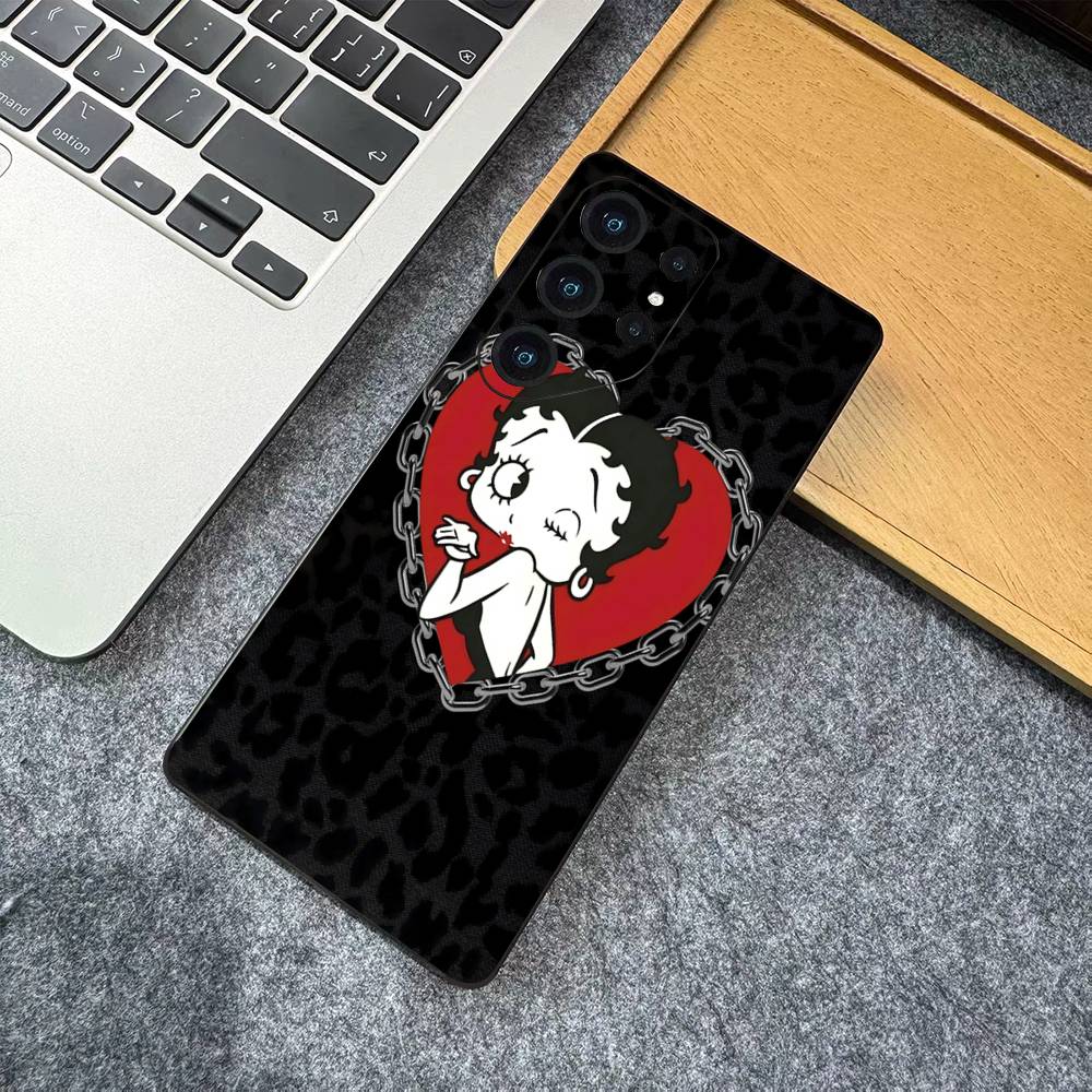 B-Betty-Cute-B-Boop Anime Phone Case For Samsung S 24 fe 25 Ultra plus 20 lite 21 30 22 23 24 22 Ultra 5G Fundas