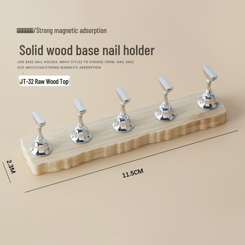 

Подставка для демонстрации лаков из массива дерева с магнитным дизайном шахматной фигуры