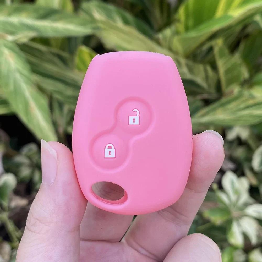 Silicone Car Key Case Cover For Renault Duster Modus Clio 3 Kangoo DACIA Logan Scenic Megane Sandero Captur Twingo Modus 2 Butto