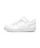 Athletic School Court Borough Low 2 Girls' Kids' Shoes, Shoes, Shoes, Low-Cut Sneakers, PSV, Casual, School, BQ5451, White/White/White, 17.0cm